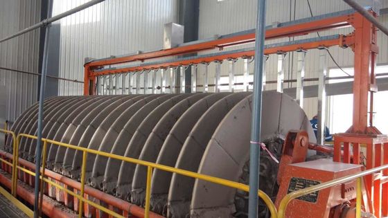 Mining Wastewater Rotary Ceramic Vacuum Disc Filter 60m3 Area Slurry Dewatering System