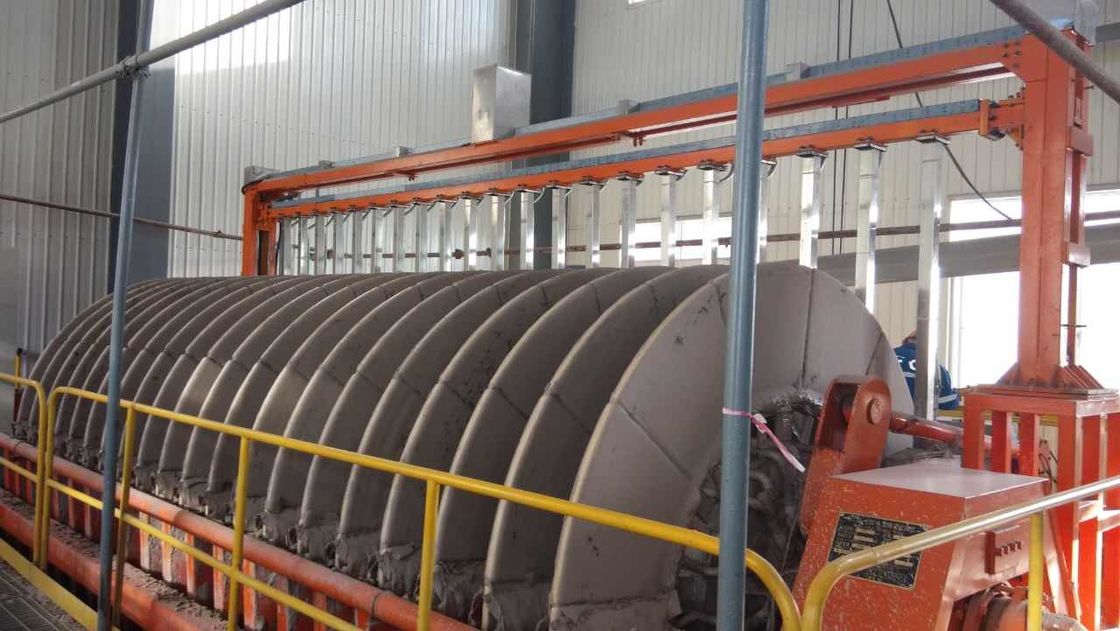 Mining Wastewater Rotary Ceramic Vacuum Disc Filter 60m3 Area Slurry Dewatering System